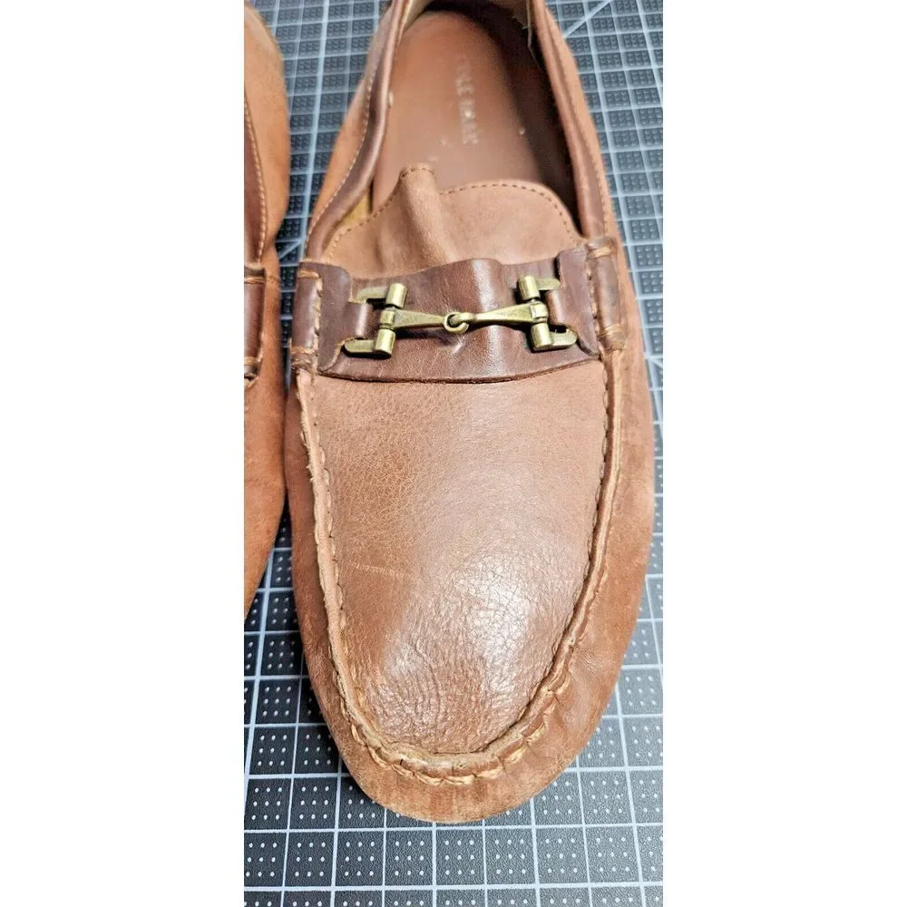 COLE HAAN Somerset link bit‎ loafers brown leather men 11M